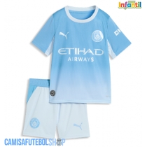 Camisa de time de futebol Manchester City Erling Haaland #9 Replicas 1º Equipamento Infantil 2026-27 Manga Curta (+ Calças curtas)